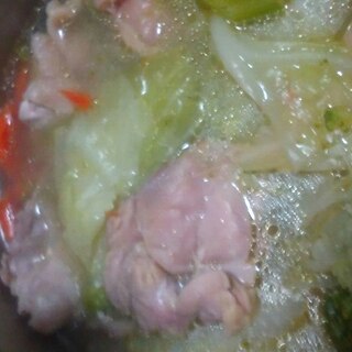 チキンと野菜のブイヨンスープ